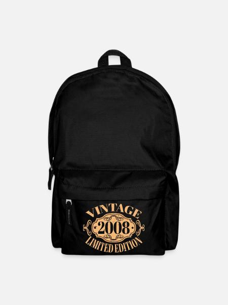 Jahrgang 2008 - 15 Jahre alt, 15. Geburtstag Teens - Rucksack - Schwarz