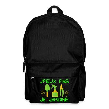jardiner, jardinage, fan de jardinage - Sac à dos - noir - Devant