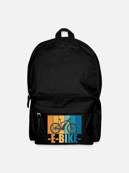 E-Bike Bike Vintage E Bike Batterie Cadeau - Sac à dos - noir