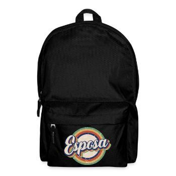 Esposa Retro Wife To Be Bride Couple Wedding Gift - Backpack - black - Front