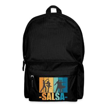 Salsa Vintage Tänzer Retro tanzen Geschenk - Rucksack - Schwarz - Vorne