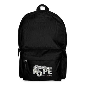 Cat, funny Nope saying for cat lovers - Backpack - black - Front