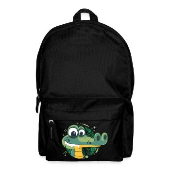 Snappy Birthday Alligator! - Backpack - black - Front