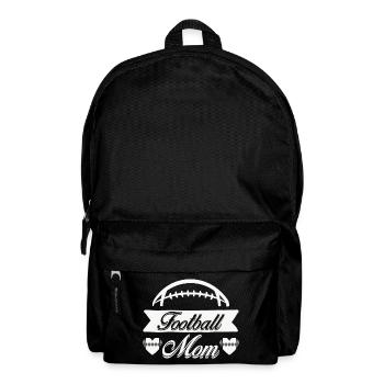 Football Mom Football Player Proud Mother - Backpack - black - Front