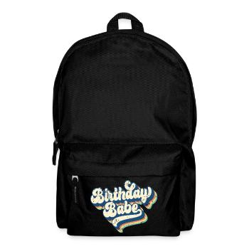 Birthday Babe Matching Group Birthday Party Gift - Backpack - black - Front
