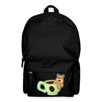 Bear cup of coffee - Backpack - black - Front