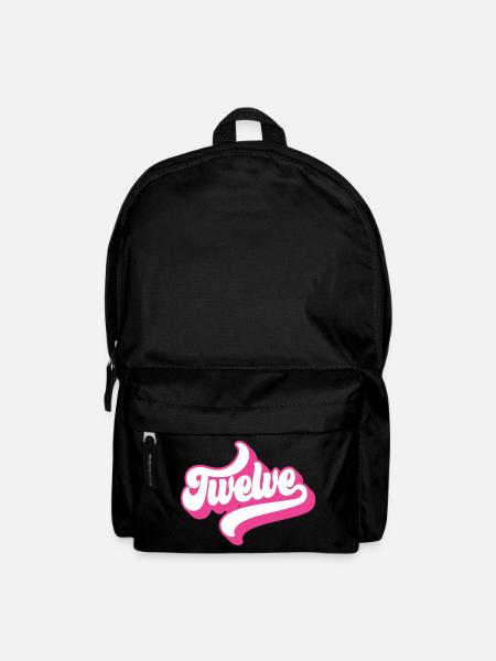 Zwölf 12. Geburtstag für Mädchen im Alter von 12 Jahren - Rucksack - Schwarz