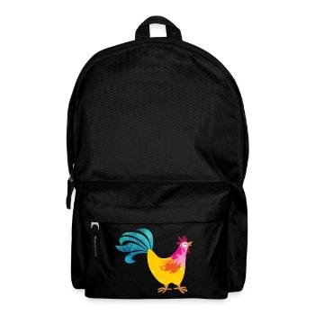 Rooster Farm Kids Coloré Agriculteur Farm Chef - Sac à dos - noir - Devant