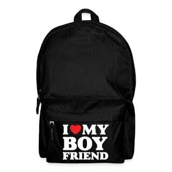 J’aime mon petit ami - Sac à dos - noir - Devant