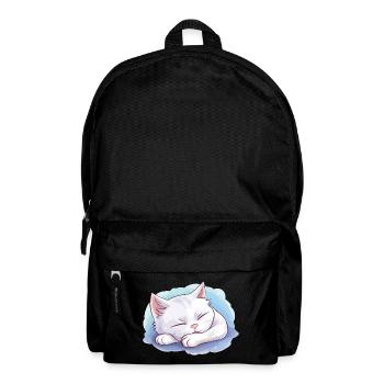 Sleeping Cat Official Sleep Shirt Kitten - Backpack - black - Front