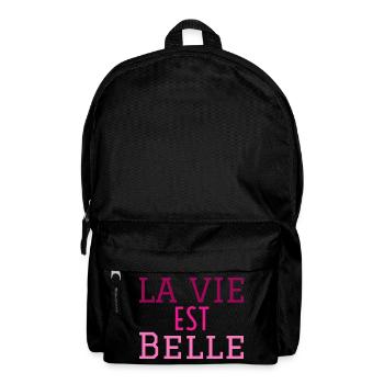 la vie est belle - Sac à dos - noir - Devant