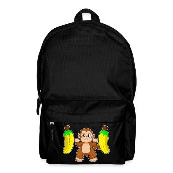 Monkey Bodybuilder Barbell Bodybuilding - Backpack - black - Front