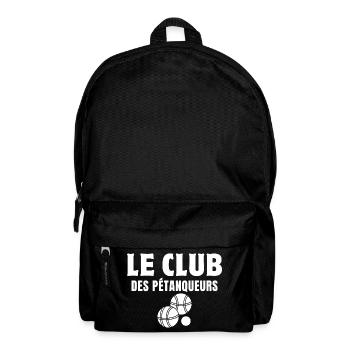 club de pétanque, pétanqueur, pétanque - Sac à dos - noir - Devant