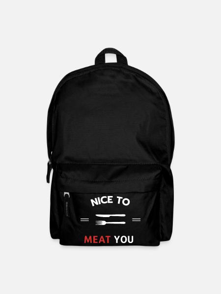 Schön, dich zu fleischen - Rucksack - Schwarz