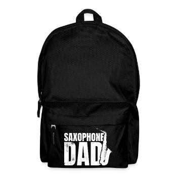 Saxophonist Vater - Rucksack - Schwarz - Vorne