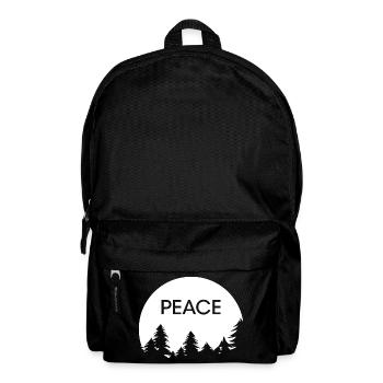 Arbre Paix Symbole Forêt Arbres Paix Paix icône - Sac à dos - noir - Devant