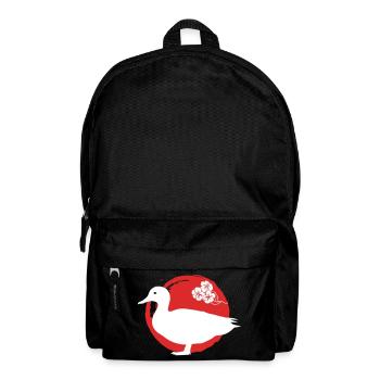 Silhouette De Canard Japonais - Sac à dos - noir - Devant