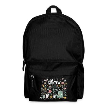 Let It Grow Spring Garden Flowers - Backpack - black - Front