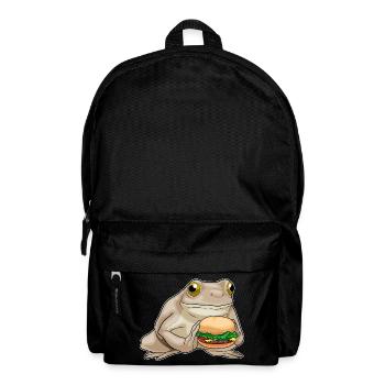 Cheeseburger grenouille - Sac à dos - noir - Devant