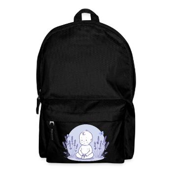 Baby in lavender - Backpack - black - Front