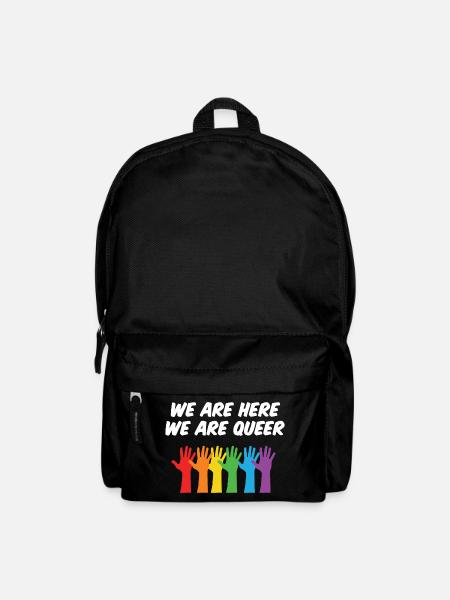 LGBT Pride Month - Wir sind hier, wir sind queer - Rucksack - Schwarz