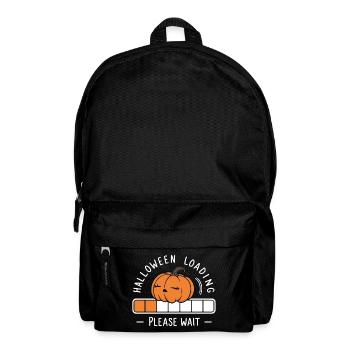 Kürbis Spruch Halloween Loading Please Wait - Rucksack - Schwarz - Vorne