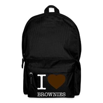 I LOVE BROWNIES - Rucksack - Schwarz - Vorne