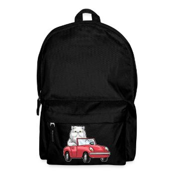 Voiture chat persan - Sac à dos - noir - Devant
