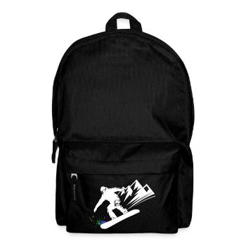Snowboard Snowboarder Snowboarden Wintersport - Rucksack - Schwarz - Vorne