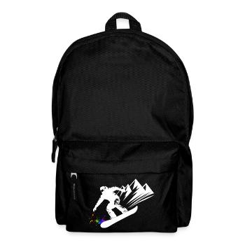 Snowboard Snowboarder Snowboarden Wintersport - Rucksack - Schwarz - Vorne