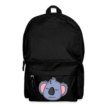 Koala Kopf Tier müde - Rucksack - Schwarz - Vorne