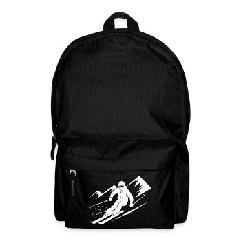 Skiers Ski Winter Winter Holiday Winter sports - Backpack - black - Front