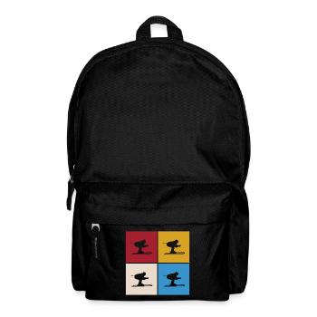 Skiers Ski Winter Winter Holiday Winter sports - Backpack - black - Front