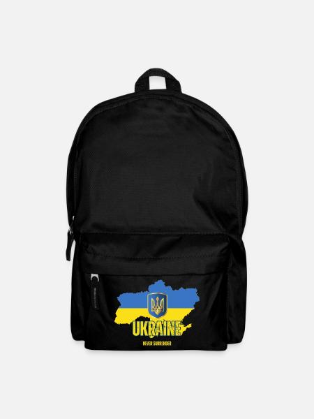 Ukrainische Flagge, Ukrainischer Stolz - Rucksack - Schwarz