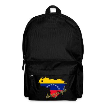 Carte du drapeau du Venezuela, fierté vénézuélienne - Sac à dos - noir - Devant