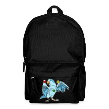 Jongleur perroquet jonglant - Sac à dos - noir - Devant