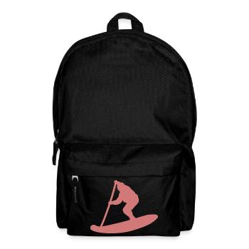 Silhouette minimaliste du Stand Up Paddle - Sac à dos - noir - Devant