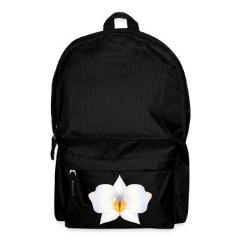 Fleur d’orchidée délicate aux couleurs pastel - Sac à dos - noir - Devant