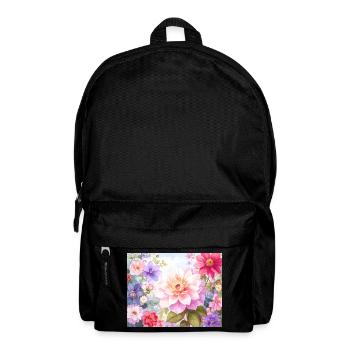 Pastel Flowers for Spring Clothing - Backpack - black - Front