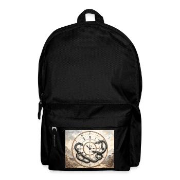 Uhrenschlange: Mythos und Zeit - Rucksack - Schwarz - Vorne