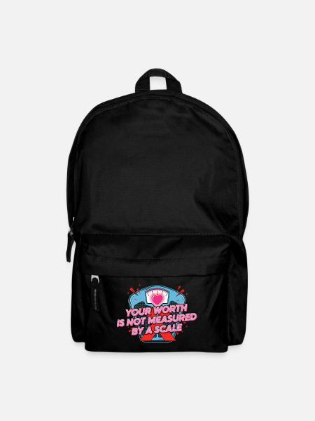 Motivierendes Herz Zitat Design - Rucksack - Schwarz