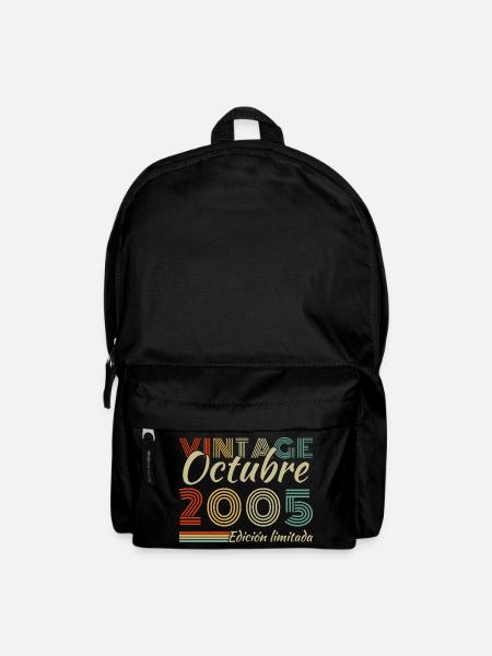 Oktober 2005 Vinatge Retro Geburtstagsgeschenk - Rucksack - Schwarz