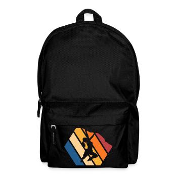 Dynamic Street Dance Silhouette - Backpack - black - Front