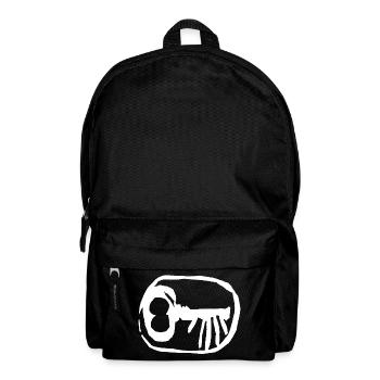 Key stempel_600dpi_051103_ohne_HG_weiss - Backpack - black - Front