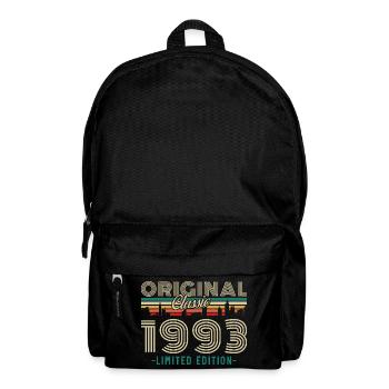 Original 1993 Vintage Retro Geburtstagsgeschenk - Rucksack - Schwarz - Vorne
