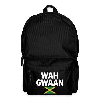 Wah Gwaan Jamaica Flag Tee - Backpack - black - Front