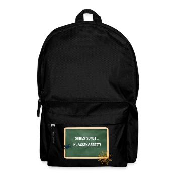 Sweets Otherwise Classwork - Halloween Teacher - Backpack - black - Front