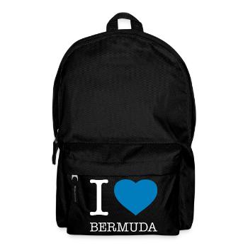 I love Bermuda - Rucksack - Schwarz - Vorne