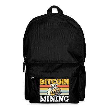 Bitcoin mining retro - Backpack - black - Front