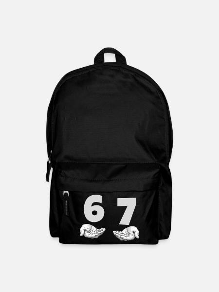 Lustiges 67 Meme Hände Gen Alpha Humor - Rucksack - Schwarz